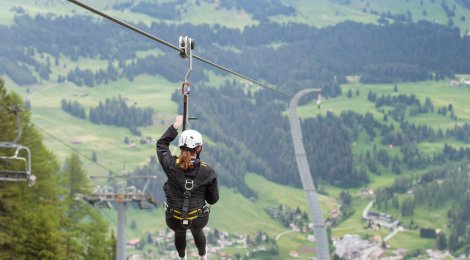 Action am Berg-Das ist die Zipline am Erlebnisberg Pradaschier
